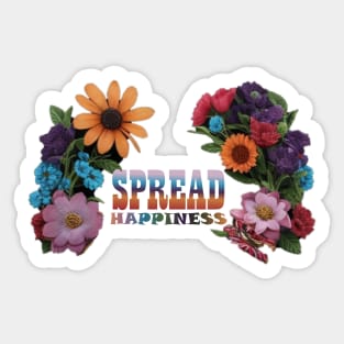 spread happiness flowers Sticker